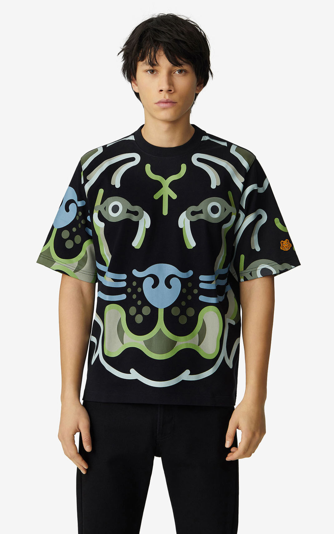 Kenzo K Tiger loose T Shirt Herr | 63184-OAKR